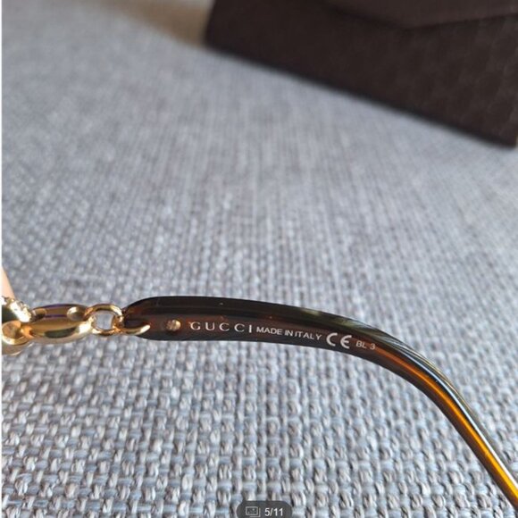 GUCCI Crystal Sunglasses GG3584/N/S in Brown - Picture 6 of 8